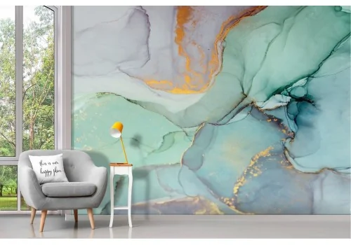 Turquoise marble surface wallpaper 2