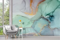 Turquoise marble surface wallpaper