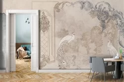 Vintage Luxury Plaster Wallpaper