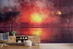 Wallpaper Dawn Sunset Rivers Waterfalls Lakes Nature