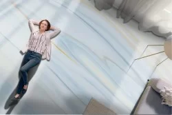 Blue and white marble surface wallpaper