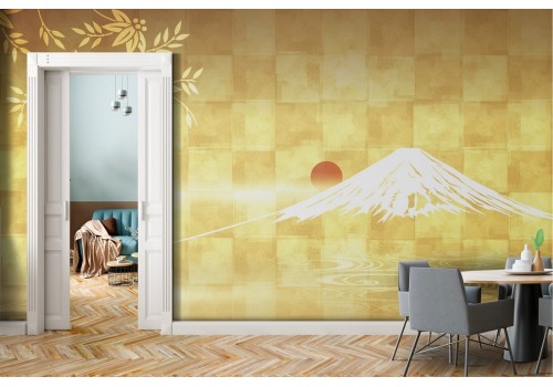 Abstract Gold Mountain Wallpaper