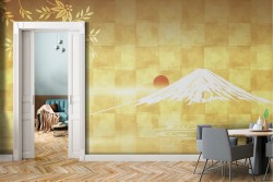 Abstract Gold Mountain Wallpaper