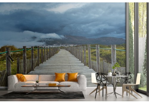 Wallpaper landscape set in the mountains 2