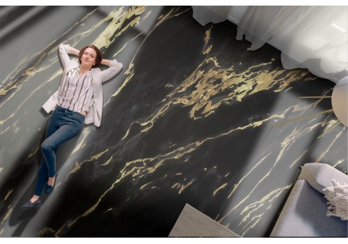 Black and gold marble surface wallpaper 2