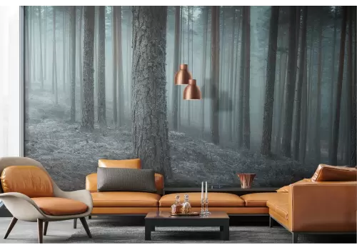 Carta da Parati paesaggio foresta dark 2