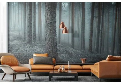 Carta da Parati paesaggio foresta dark 2