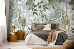 Wallpaper Flowers Leaves Nature