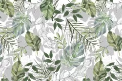 Wallpaper Design and Styles Flora and Fauna Flowers Leaves Nature
