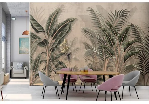 Vintage tropical leaves nature wallpaper 2