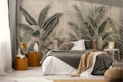 Carta da Parati Foreste e Alberi Natura Tropicale Vintage