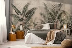 Vintage Tropical Nature Forests and Trees Wallpaper