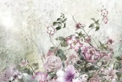 Wallpaper Design and Styles Flora and Fauna Flowers Nature Vintage