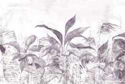 Wallpaper Design and Styles Flora and Fauna Tropical Nature Leaves