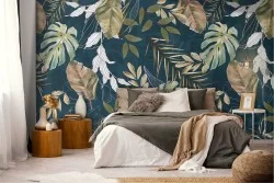 Carta da Parati Foglie Natura Tropicale