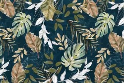 Carta da Parati Design e Stili Flora e Fauna Foglie Natura Tropicale