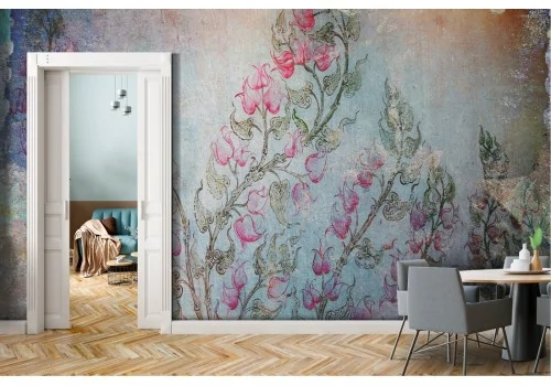 Vintage pink flowers nature wallpaper569