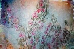 Carta da Parati Design e Stili Flora e Fauna Fiori Vintage Natura