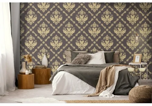 Vintage damask wallpaper pattern.