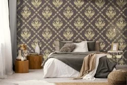 Vintage damask wallpaper pattern.