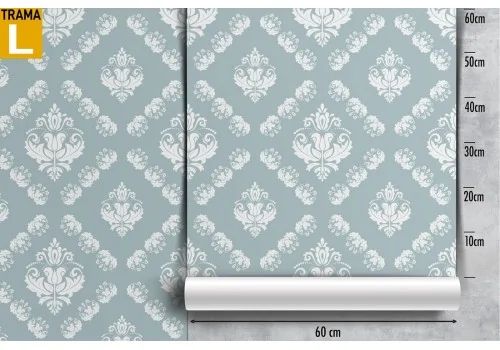 Damask vintage geometric wallpaper decoration. 2