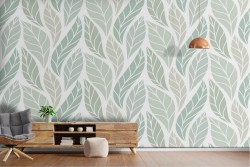 Carta da Parati Foglie Stilizzata