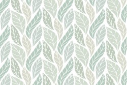 Carta da Parati Design e Stili Flora e Fauna Foglie Stilizzata