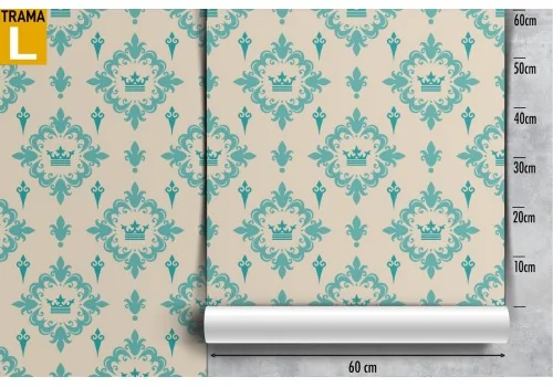 Vintage wallpaper with geometric pattern decoration. 2