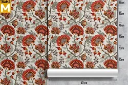 Vintage Nature Flowers Wallpaper