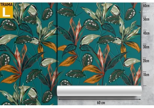 Vintage nature leaf design wallpaper. 2