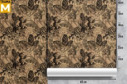 Carta da Parati Vintage Tropicale Foglie