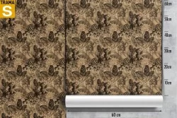 Carta da Parati Design e Stili Flora e Fauna Vintage Tropicale Foglie