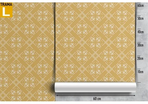 Damask wallpaper with vintage geometric decoration. 2