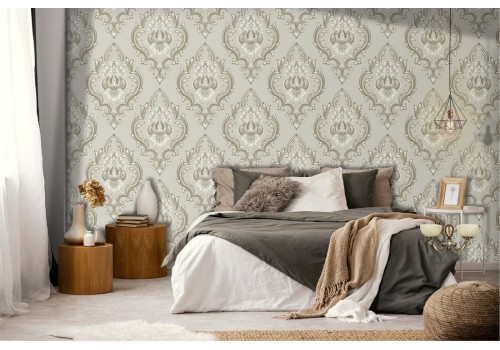 Vintage damask wallpaper pattern.