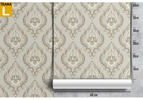 Vintage damask wallpaper pattern. 2