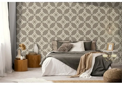 Damask vintage geometric wallpaper decoration.582