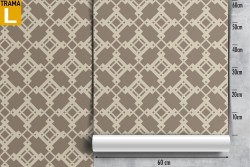 Damask vintage geometric wallpaper decoration.