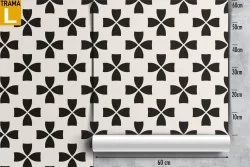 Damask vintage geometric wallpaper decoration.