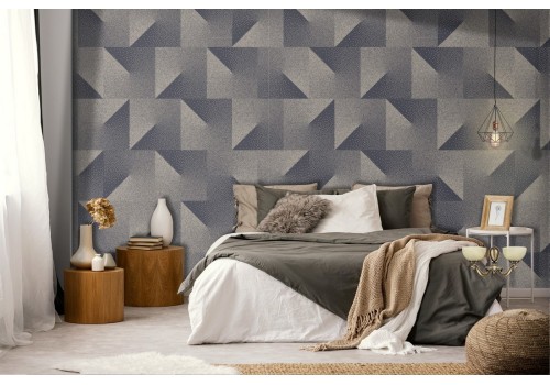 Modern geometric wallpaper decoration.
