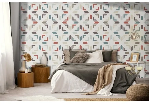 Geometric pattern modern wallpaper decoration.587