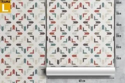 Carta da Parati decorazione geometrica pattern moderno.