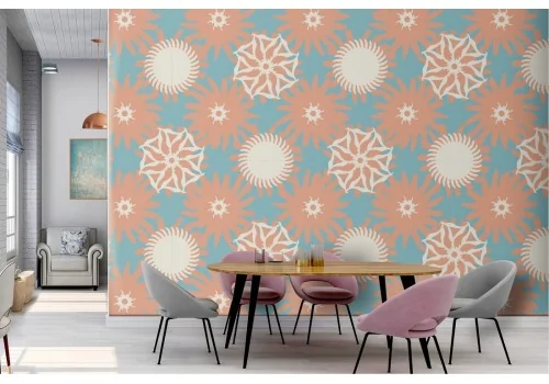 Geometric pattern modern wallpaper decoration.588