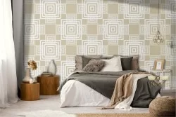 Geometric decoration vintage pattern wallpaper.