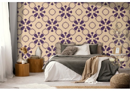 Geometric decoration vintage pattern wallpaper.