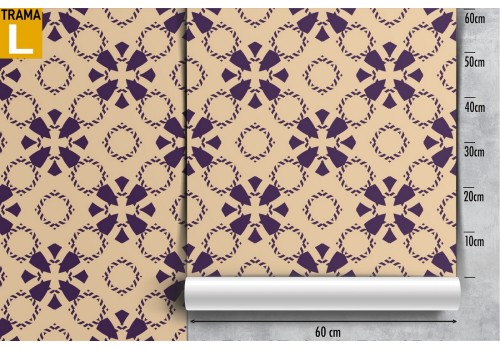 Geometric decoration vintage pattern wallpaper. 2