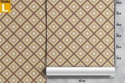 Geometric decoration vintage pattern wallpaper.