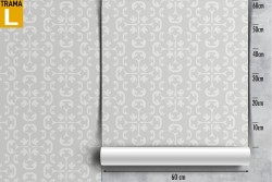 Vintage grey geometric wallpaper decoration.