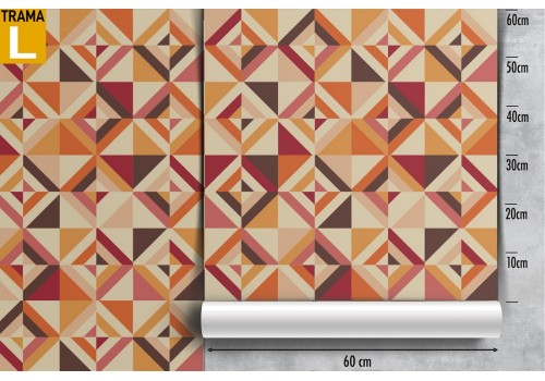 Vintage geometric pattern wallpaper decoration. 2