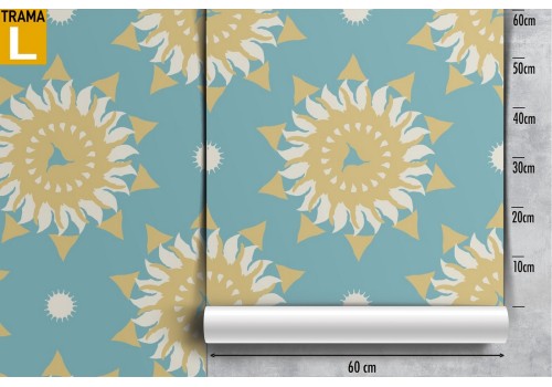 Vintage geometric pattern wallpaper decoration. 2