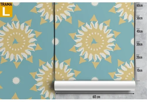 Vintage geometric pattern wallpaper decoration. 2